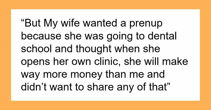 Wife Demands Prenup To Protect Her Income, Hubby Offers Her An 8% Interest Loan When She Needs Help