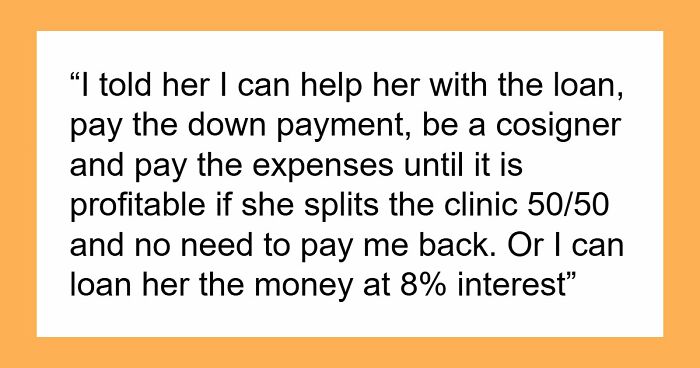 Wife Demands Prenup To Protect Her Income, Hubby Offers Her An 8% Interest Loan When She Needs Help