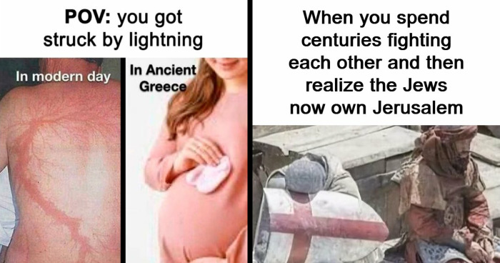 “Ding Dong, Your Religion Is Wrong”: 63 Hilarious History Memes That Prove Even Our Darkest Days Were Funny