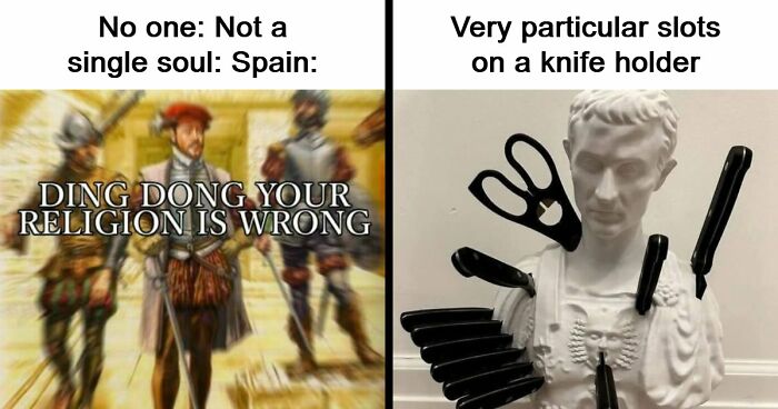 “Ding Dong, Your Religion Is Wrong”: 63 Hilarious History Memes That Prove Even Our Darkest Days Were Funny