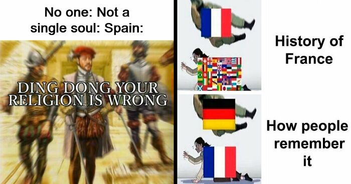 “Ding Dong, Your Religion Is Wrong”: 63 Hilarious History Memes That Prove Even Our Darkest Days Were Funny