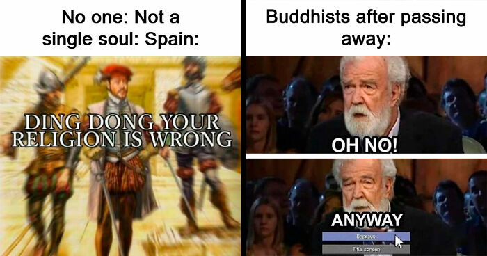 “Ding Dong, Your Religion Is Wrong”: 63 Hilarious History Memes That Prove Even Our Darkest Days Were Funny