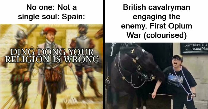 “Ding Dong, Your Religion Is Wrong”: 63 Hilarious History Memes That Prove Even Our Darkest Days Were Funny