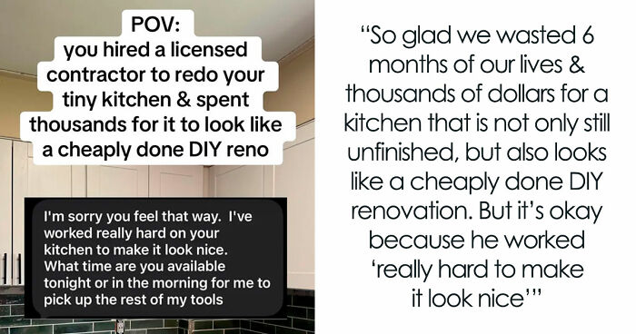 Woman Shares How A Very Expensive Contractor Left Her Home And People Are Just Horrified