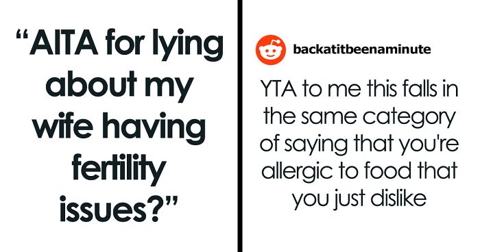 Guy Says They Adopted Because Of Fertility Issues To Hide Wife’s Secret From His Family