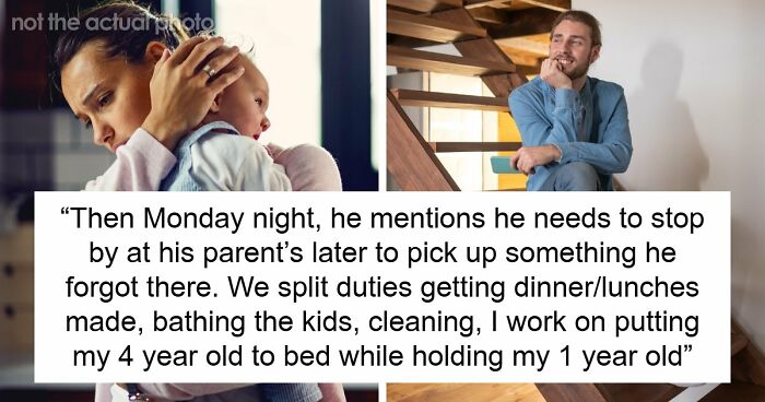 Guy Parties With The Boys While Wife Cares For Sick Kids, Leaves Again While She Takes 5 Min Shower