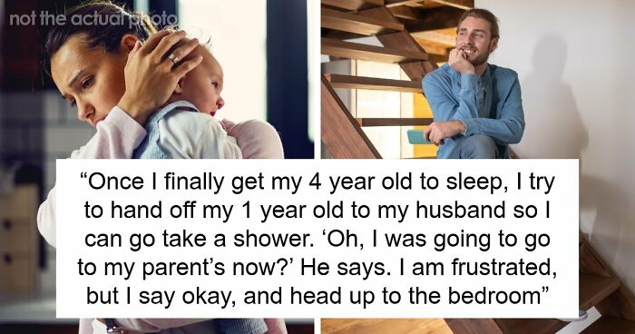Guy Parties With The Boys While Wife Cares For Sick Kids, Leaves Again While She Takes 5 Min Shower