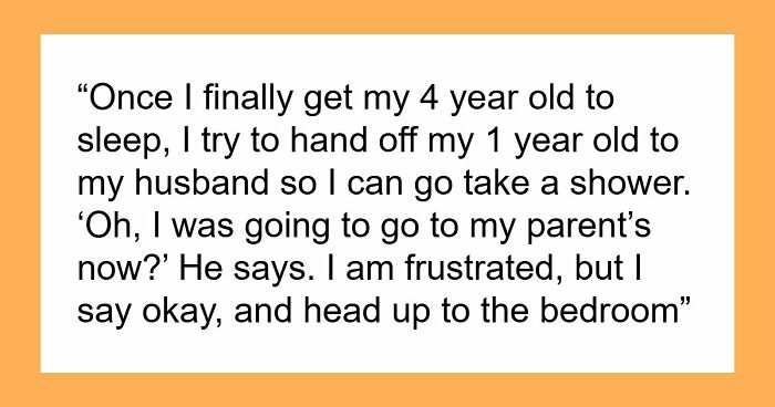 Guy Parties With The Boys While Wife Cares For Sick Kids, Leaves Again While She Takes 5 Min Shower