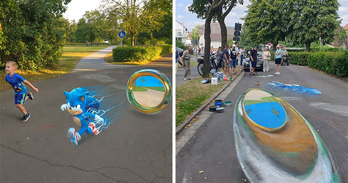 This Artist Turns Ordinary Streets Into Deep Holes, Oceans, And Wild Illusions (75 Pics)
