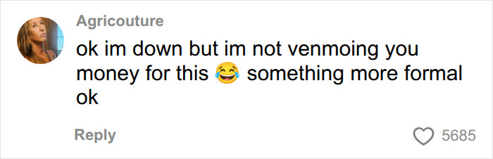 A social media comment from "Agricouture" about not Venmoing money for buying Spirit Airlines, part of a joke reaction.