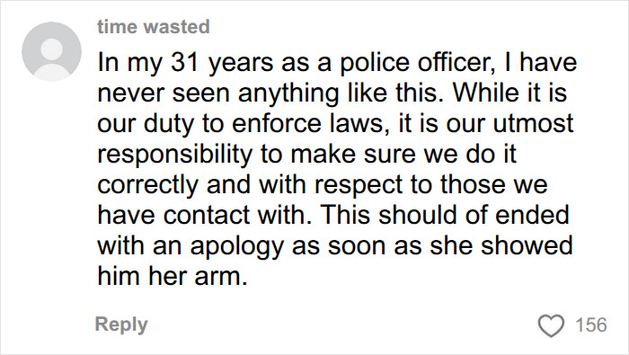 Comment from a police officer about respectful law enforcement Comment from a police officer about respectful law enforcement