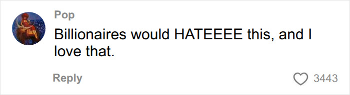 A comment from Pop saying, "Billionaires would HATEEEE this, and I love that," concerning Spirit Airlines.