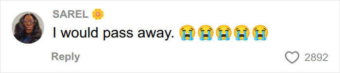 User reaction expressing extreme distress over barnesmaid wedding malfunction