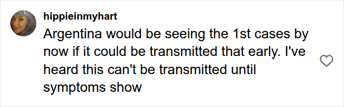 A social media comment from "hippieinmyhart" speculating about hantavirus transmission, related to Patient Zero.