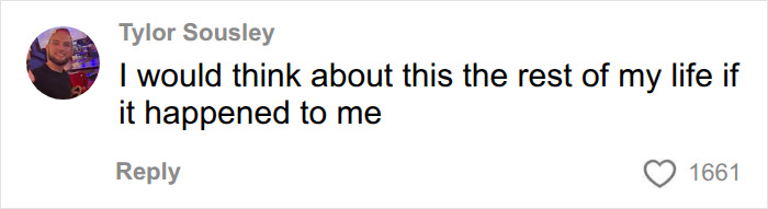 Comment about thinking of wedding wardrobe malfunction for life