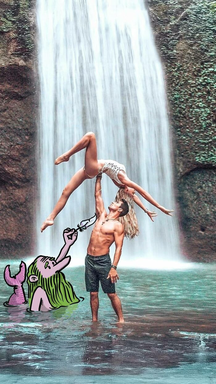 Illustrator Continues To ‘Invade’ Strangers’ Instagram Photos With Funny Cartoons (27 New Pics)