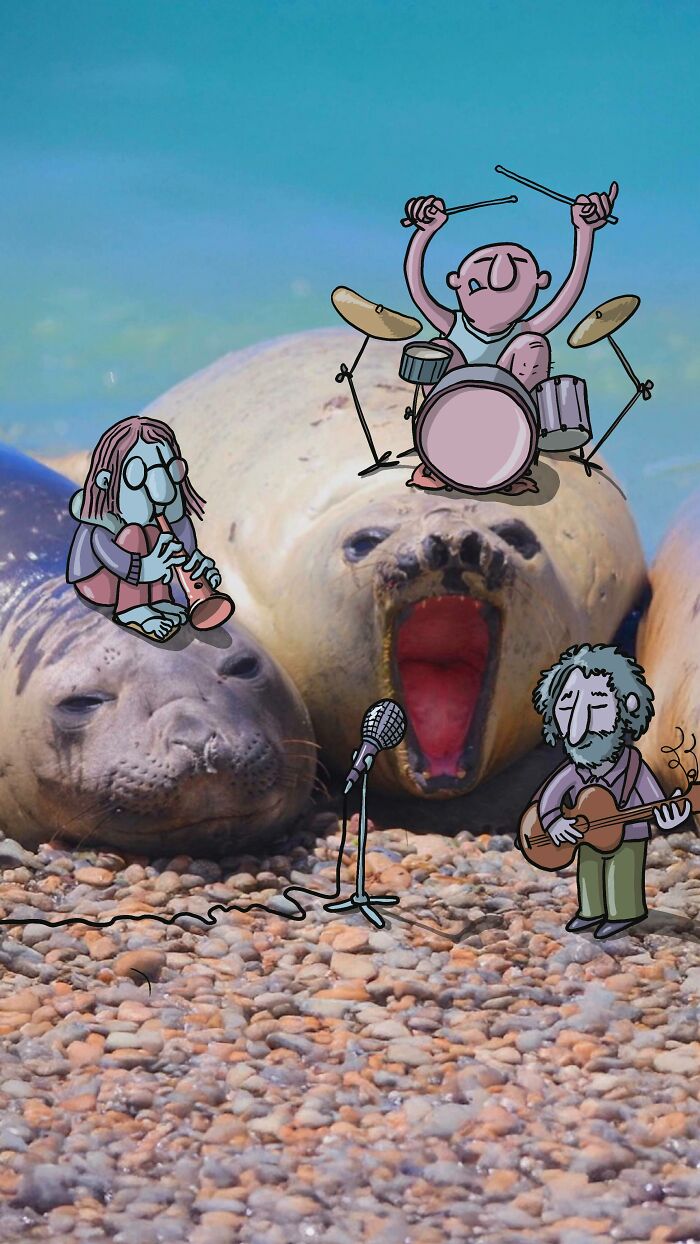 Illustrator Continues To ‘Invade’ Strangers’ Instagram Photos With Funny Cartoons (27 New Pics)