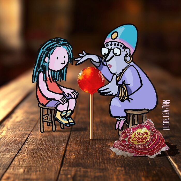 Illustrator Continues To ‘Invade’ Strangers’ Instagram Photos With Funny Cartoons (27 New Pics)