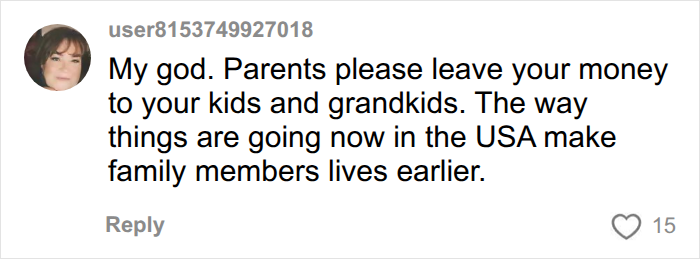 Plea for parents to leave money to kids and grandkids due to tough times Plea for parents to leave money to kids and grandkids due to tough times