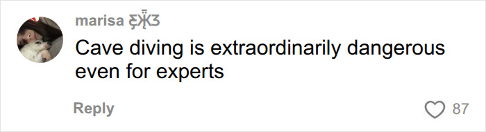 Comment warns cave diving is extraordinarily dangerous even for experts
