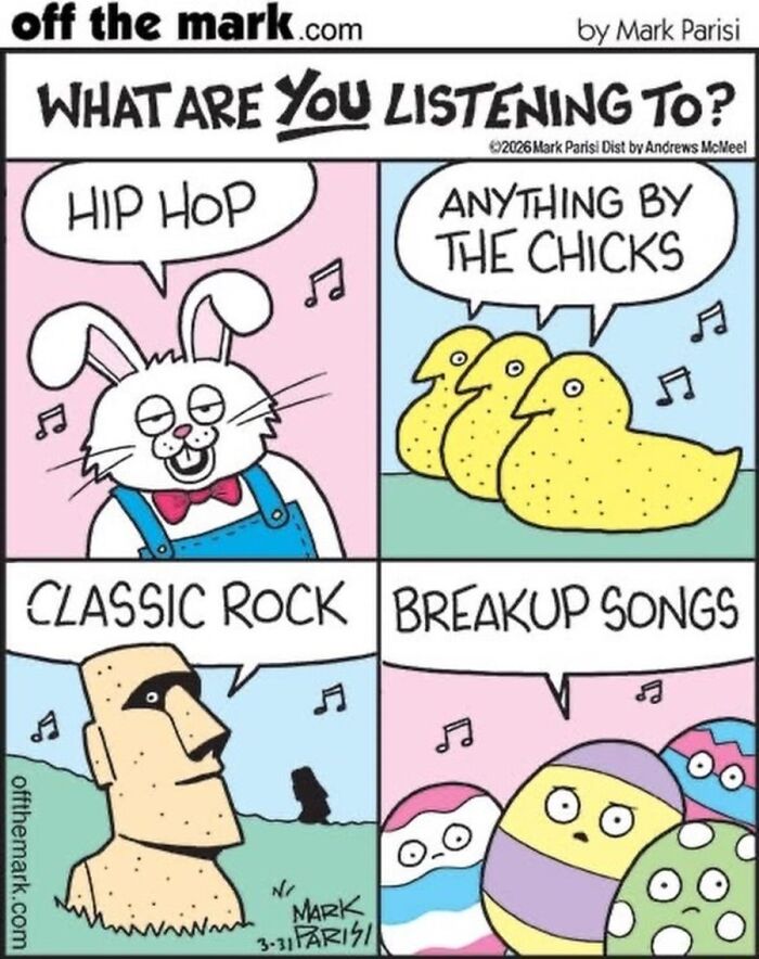 Mark Parisi Turns Music Taste Into A Hilarious Character Game In His New “Off The Mark” Comics (21 Pics)