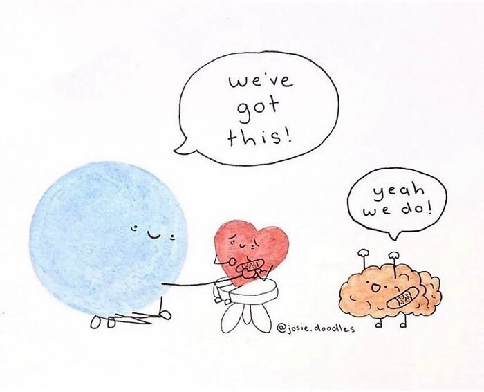 Artist Turns Tiny Watercolor Doodles Into Gentle Comics About Love, Anxiety, And Everyday Life-Interview