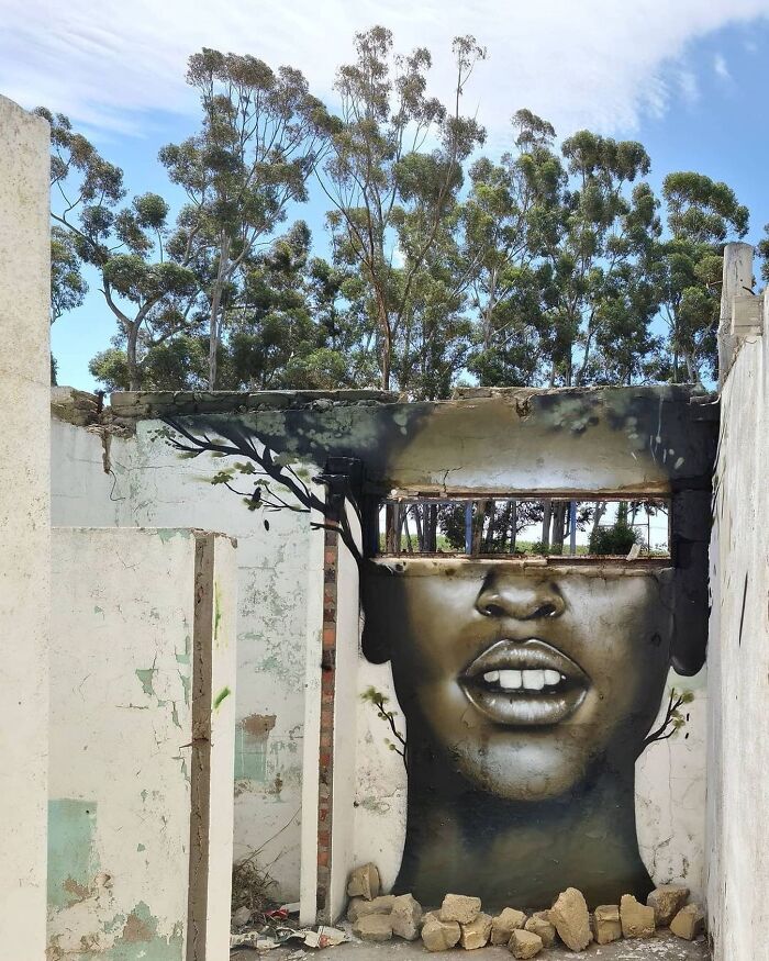 This Page With Nearly 5 Million Followers Shows What Happens When Street Artists Let Nature Finish Their Work (30 Pics)