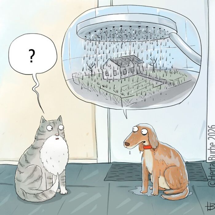 This Lithuanian Artist Turns Cats Into The Stars Of Her Tender Illustrated Stories (50 Pics)