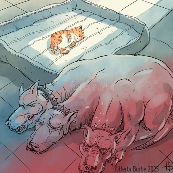 This Lithuanian Artist Turns Cats Into The Stars Of Her Tender Illustrated Stories (50 Pics)