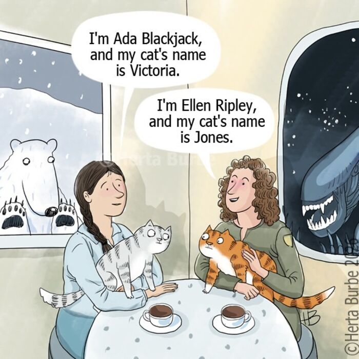 This Lithuanian Artist Turns Cats Into The Stars Of Her Tender Illustrated Stories (50 Pics)