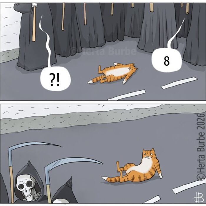 This Lithuanian Artist Turns Cats Into The Stars Of Her Tender Illustrated Stories (50 Pics)