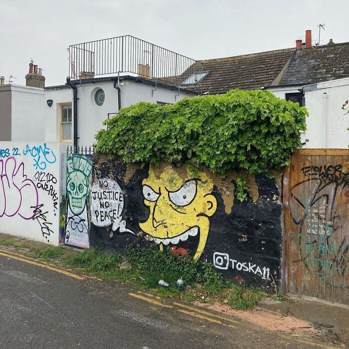 This Page With Nearly 5 Million Followers Shows What Happens When Street Artists Let Nature Finish Their Work (30 Pics)