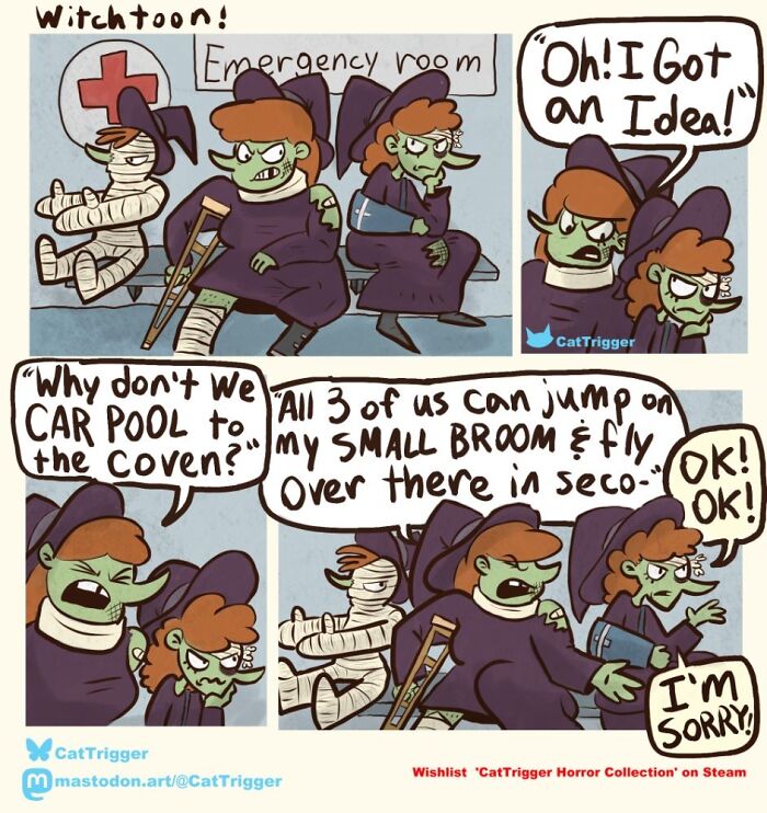 30 “Cat Trigger” Comics Full Of Sharp Humor And Unexpected Endings, Created By Patrick Cheng (New Pics)