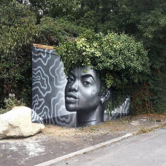 This Page With Nearly 5 Million Followers Shows What Happens When Street Artists Let Nature Finish Their Work (30 Pics)