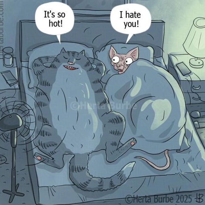 This Lithuanian Artist Turns Cats Into The Stars Of Her Tender Illustrated Stories (50 Pics)