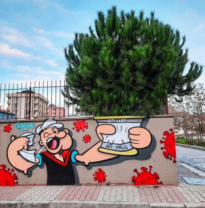 This Page With Nearly 5 Million Followers Shows What Happens When Street Artists Let Nature Finish Their Work (30 Pics)
