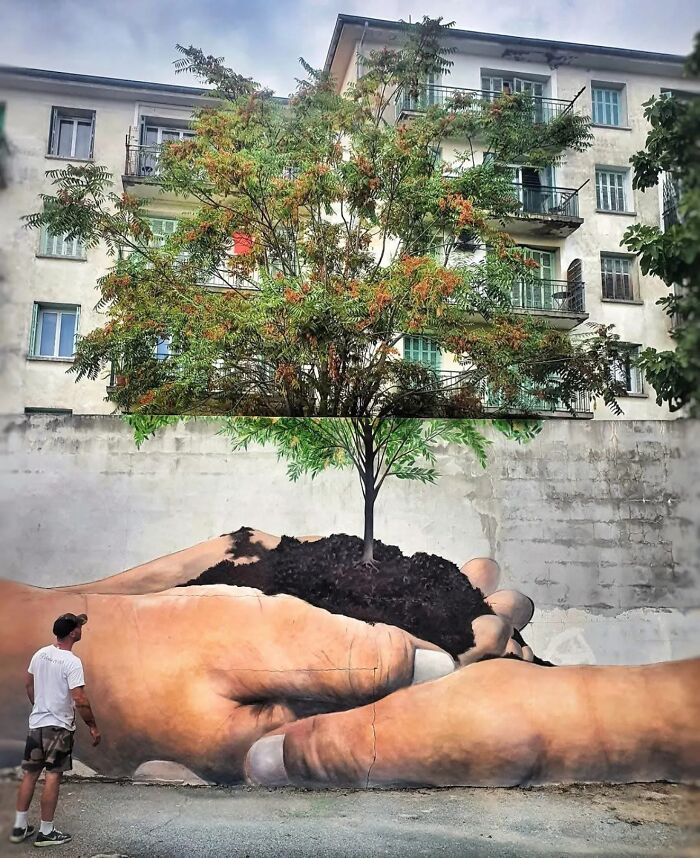This Page With Nearly 5 Million Followers Shows What Happens When Street Artists Let Nature Finish Their Work (30 Pics)