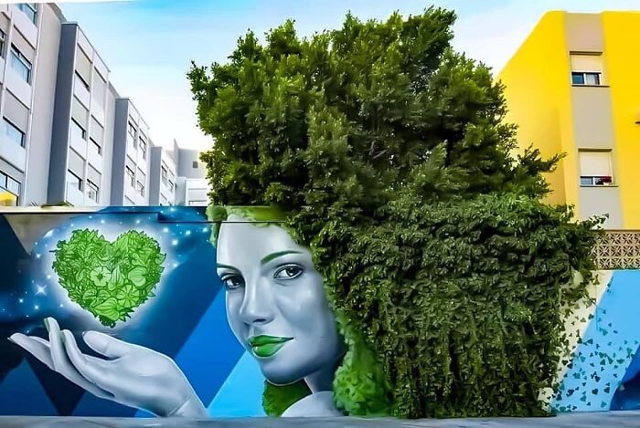 This Page With Nearly 5 Million Followers Shows What Happens When Street Artists Let Nature Finish Their Work (30 Pics)