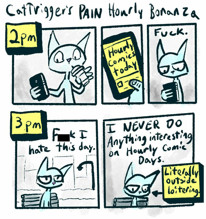 30 “Cat Trigger” Comics Full Of Sharp Humor And Unexpected Endings, Created By Patrick Cheng (New Pics)