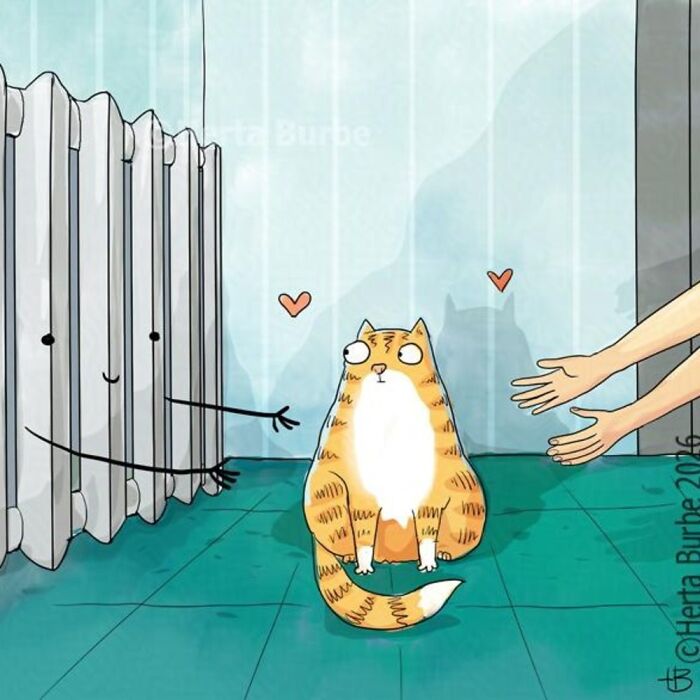 This Lithuanian Artist Turns Cats Into The Stars Of Her Tender Illustrated Stories (50 Pics)