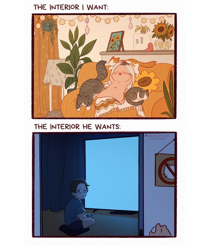 Artist Creates Funny And Relatable Comics About Cats, Relationships, And Everyday Chaos