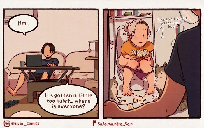 Artist Creates Funny And Relatable Comics About Cats, Relationships, And Everyday Chaos