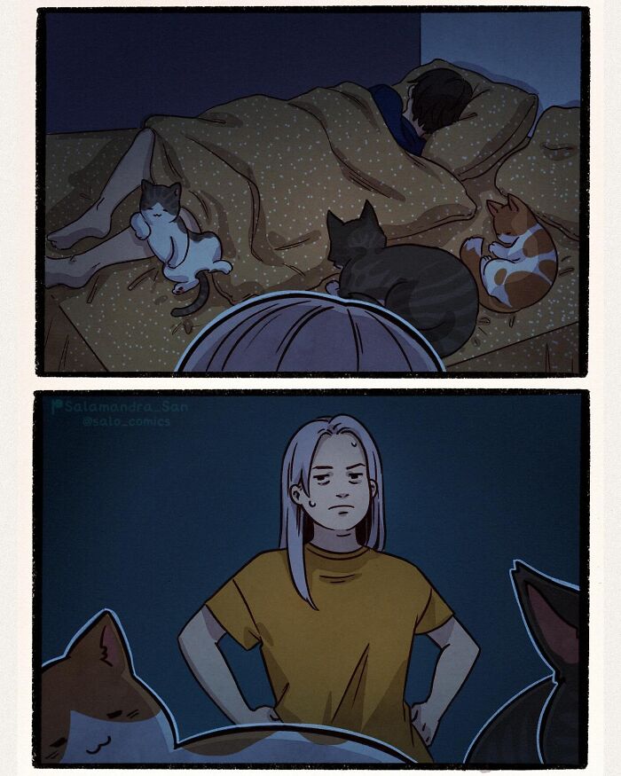 Artist Creates Funny And Relatable Comics About Cats, Relationships, And Everyday Chaos