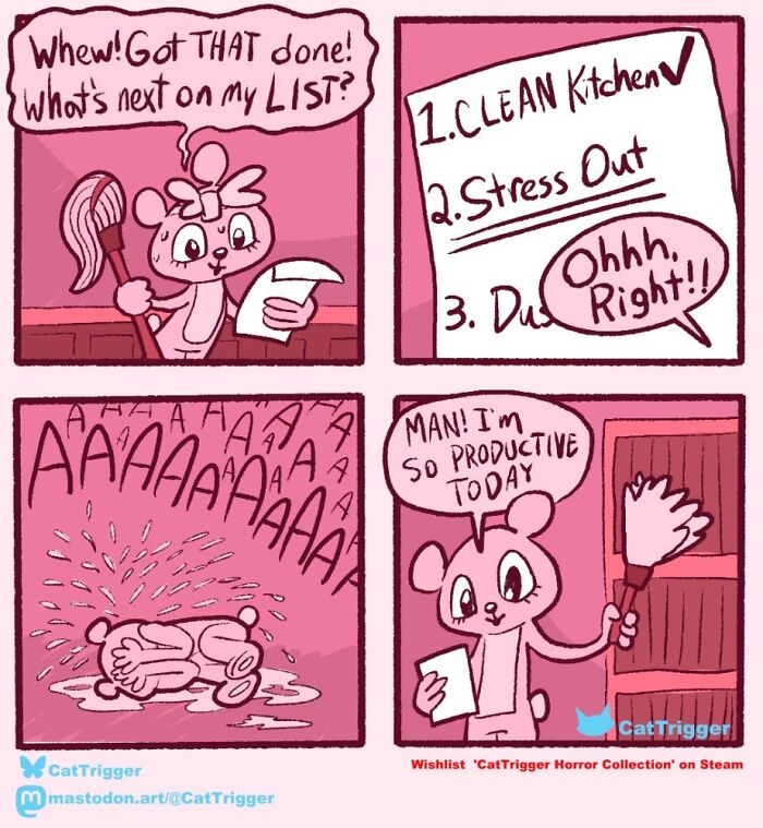 30 “Cat Trigger” Comics Full Of Sharp Humor And Unexpected Endings, Created By Patrick Cheng (New Pics)