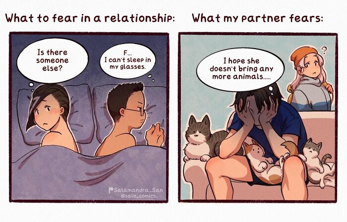 Artist Creates Funny And Relatable Comics About Cats, Relationships, And Everyday Chaos