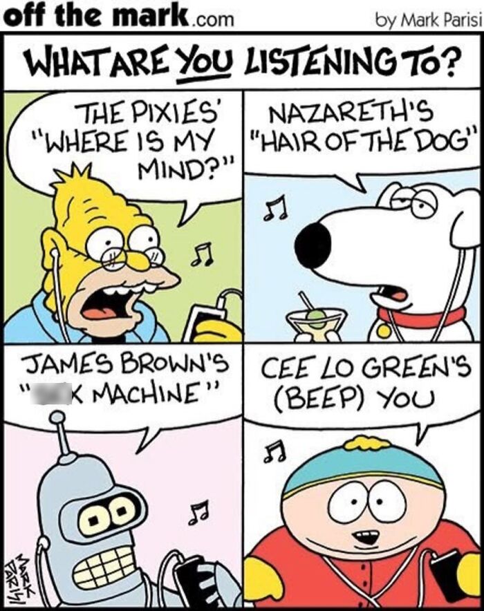 Mark Parisi Turns Music Taste Into A Hilarious Character Game In His New “Off The Mark” Comics (21 Pics)