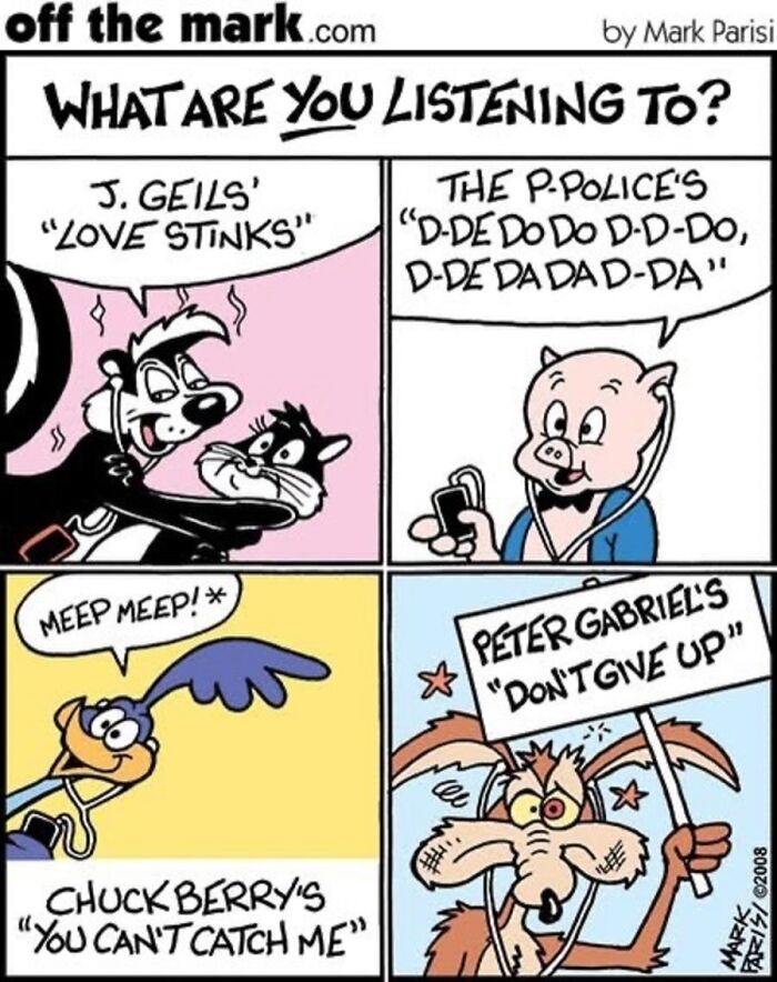 Mark Parisi Turns Music Taste Into A Hilarious Character Game In His New “Off The Mark” Comics (21 Pics)