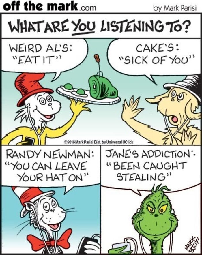 Mark Parisi Turns Music Taste Into A Hilarious Character Game In His New “Off The Mark” Comics (21 Pics)
