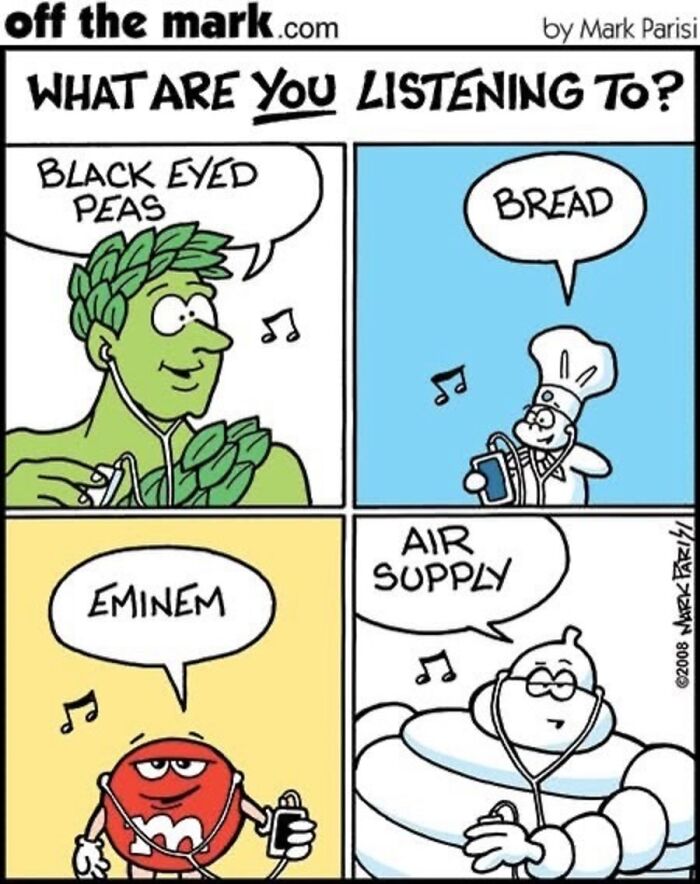 Mark Parisi Turns Music Taste Into A Hilarious Character Game In His New “Off The Mark” Comics (21 Pics)