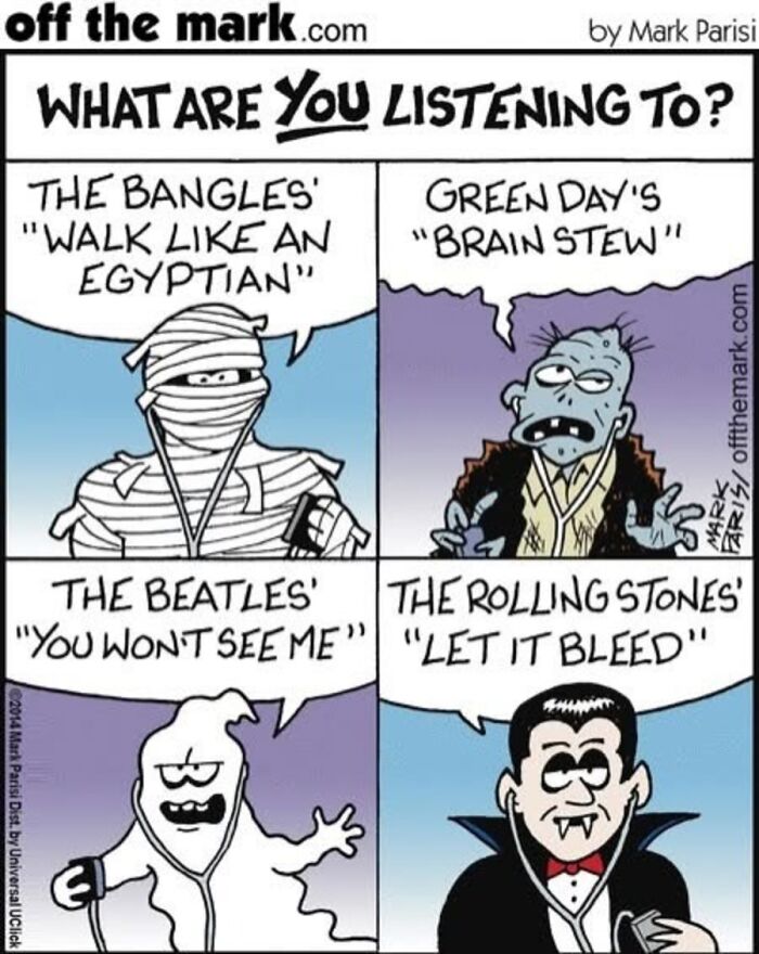 Mark Parisi Turns Music Taste Into A Hilarious Character Game In His New “Off The Mark” Comics (21 Pics)